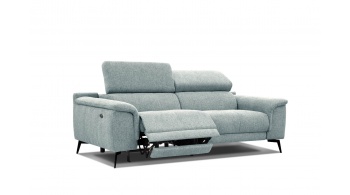 3-Sitzer Sofa mit Relaxfunktion auf der linken Seite FIERO Türkis (Arano 14)