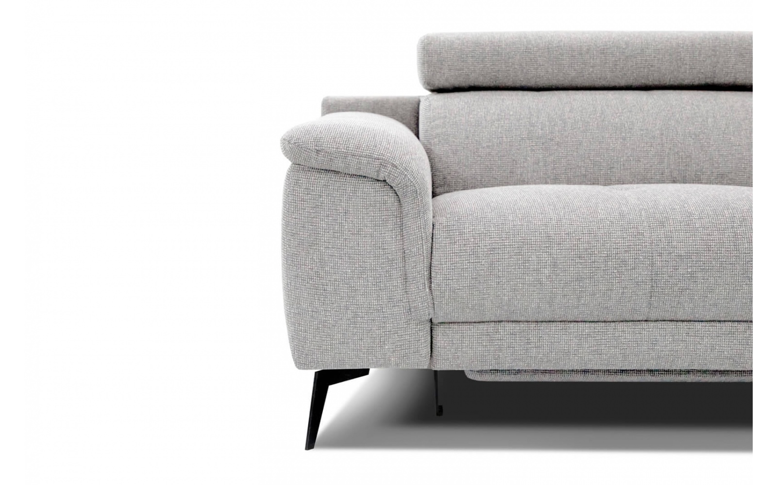 3-Sitzer Sofa mit Relaxfunktion auf der linken Seite FIERO Perlgrau (Arano 15)