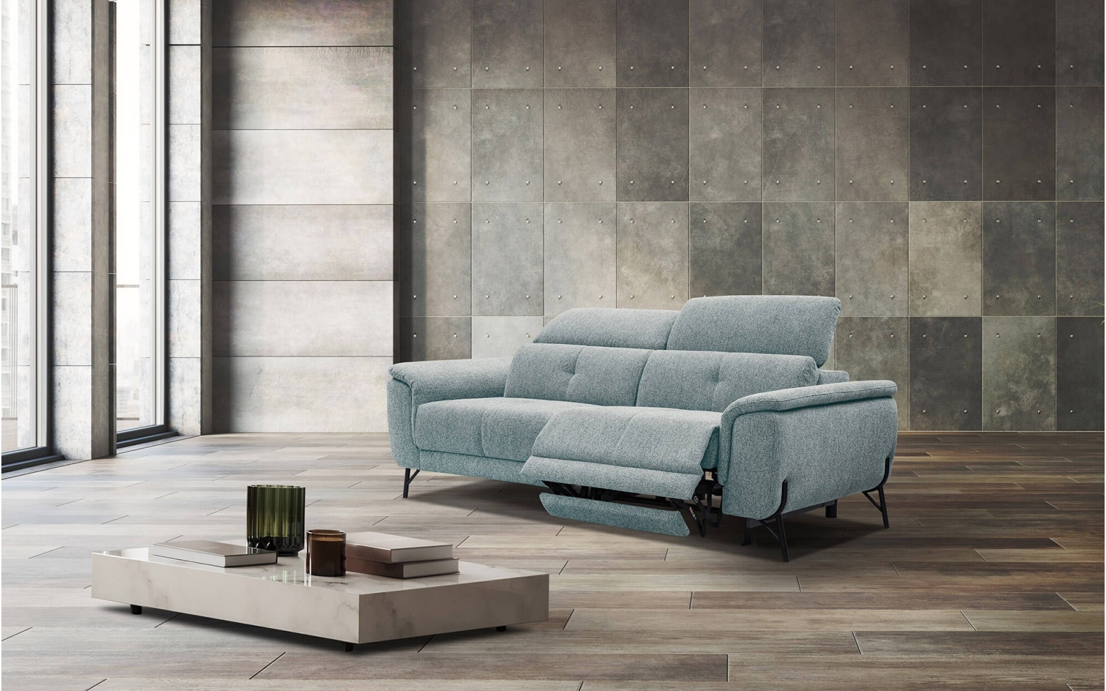 3-Sitzer Sofa mit Relaxfunktion auf der rechten Seite AVENA