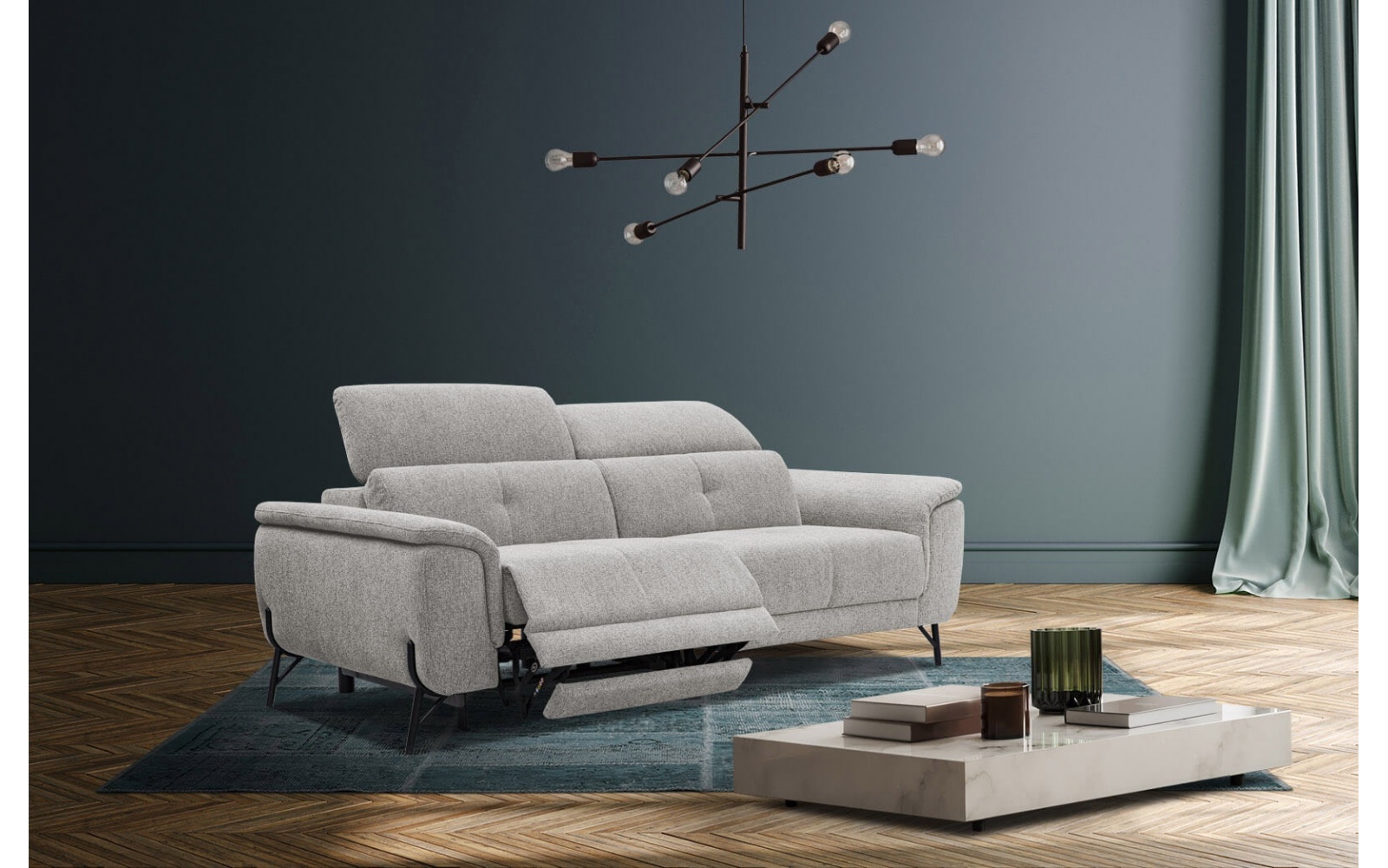 3-Sitzer Sofa mit Relaxfunktion auf der linken Seite AVENA