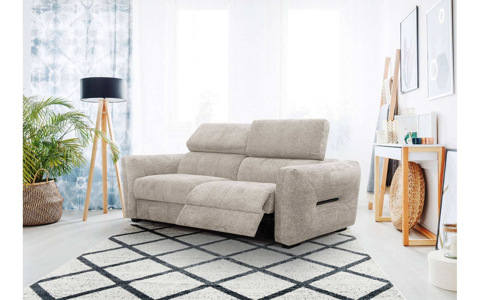 3-Sitzer Sofa mit Relaxfunktion auf der rechten Seite CALVERA