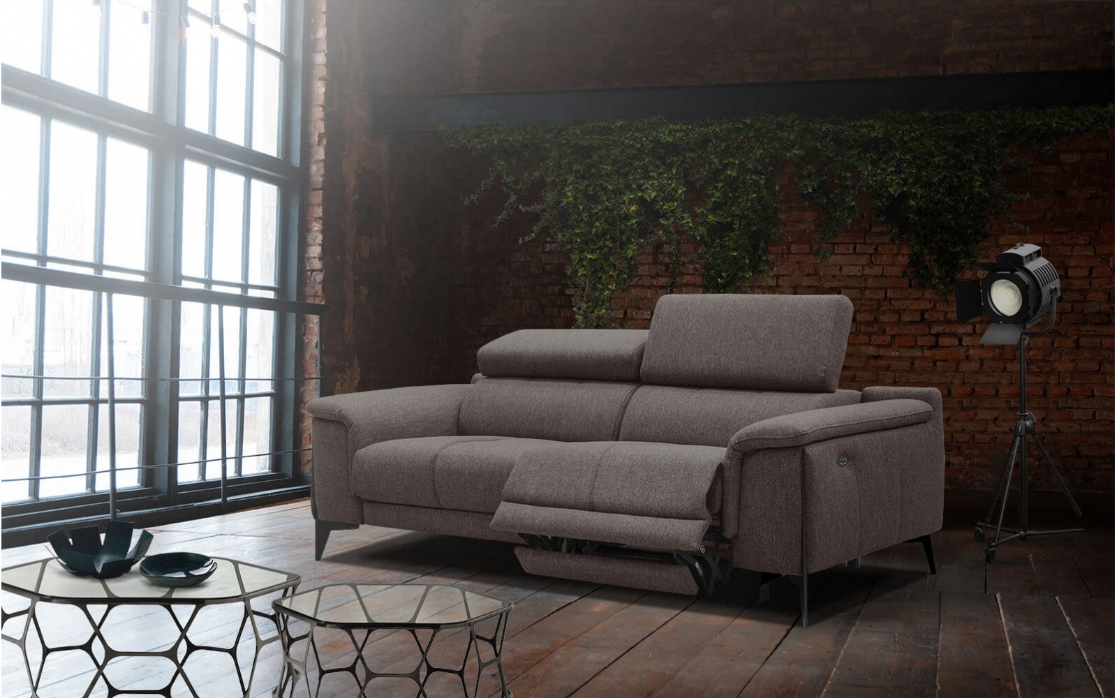 3-Sitzer Sofa mit Relaxfunktion auf der rechten Seite MATERA