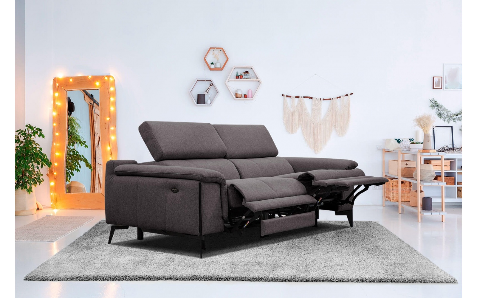 3-Sitzer Relaxsofa mit zwei Relaxfunktionen MATERA