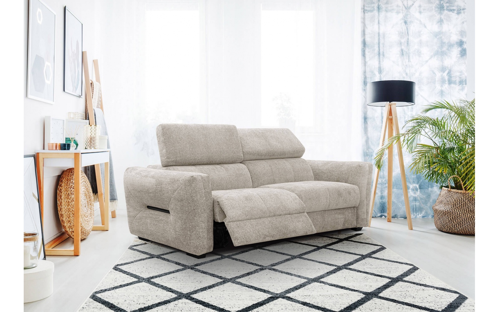 3-Sitzer Relaxsofa mit zwei Relaxfunktionen CALVERA