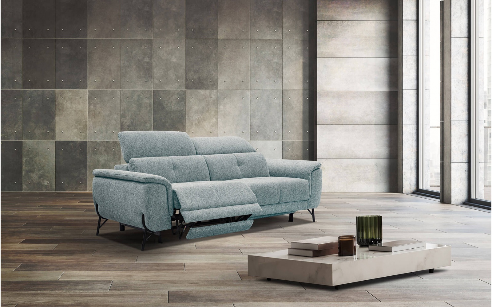 3-Sitzer Relaxsofa mit zwei Relaxfunktionen AVENA