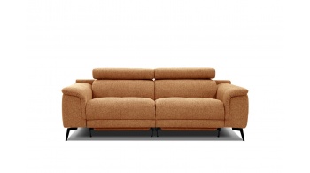 3-Sitzer Relaxsofa mit zwei Relaxfunktionen FIERO FARBE Orange (Arano 07)
