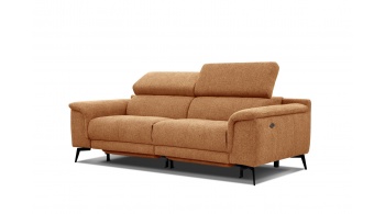 3-Sitzer Relaxsofa mit zwei Relaxfunktionen FIERO FARBE Orange (Arano 07)