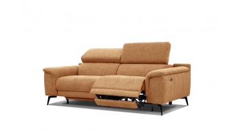 3-Sitzer Relaxsofa mit zwei Relaxfunktionen FIERO FARBE Orange (Arano 07)