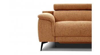 3-Sitzer Relaxsofa mit zwei Relaxfunktionen FIERO FARBE Orange (Arano 07)