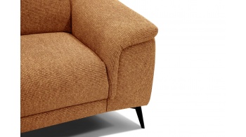 3-Sitzer Relaxsofa mit zwei Relaxfunktionen FIERO FARBE Orange (Arano 07)