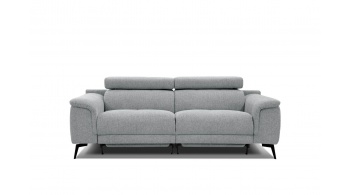 3-Sitzer Relaxsofa mit zwei Relaxfunktionen FIERO FARBE Silbergrau (Arano 09)