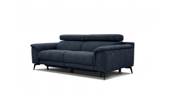 3-Sitzer Relaxsofa mit zwei Relaxfunktionen FIERO FARBE Marineblau (Arano 12)