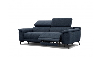 3-Sitzer Relaxsofa mit zwei Relaxfunktionen FIERO FARBE Marineblau (Arano 12)