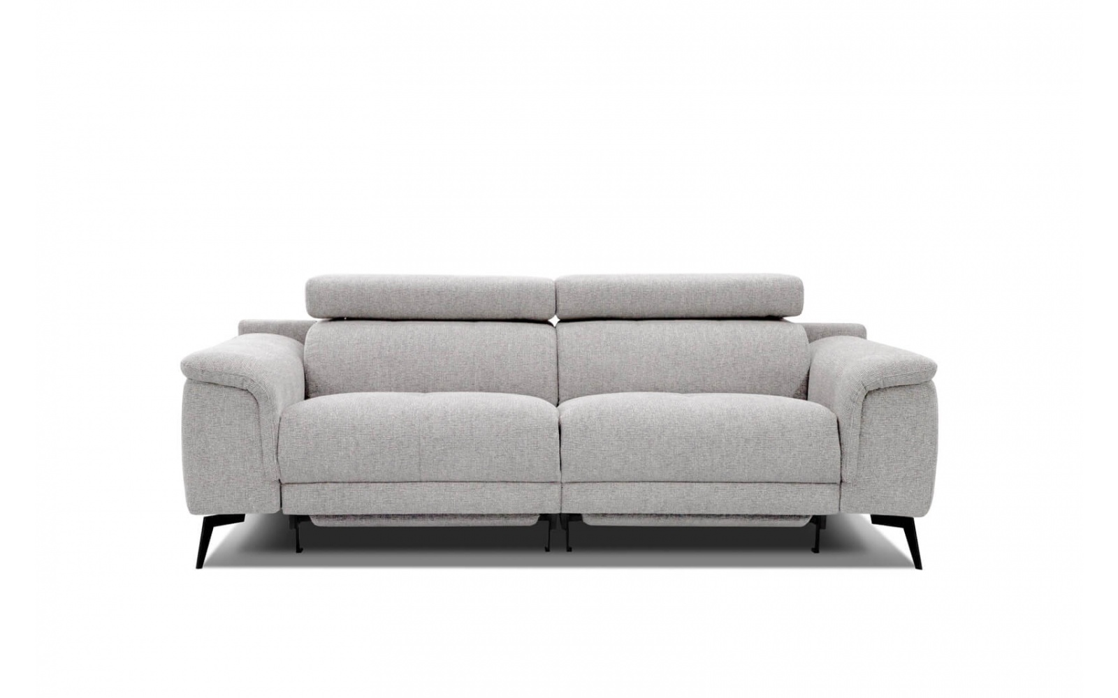 3-Sitzer Relaxsofa mit zwei Relaxfunktionen FIERO FARBE Hellgrau (Arano 15)