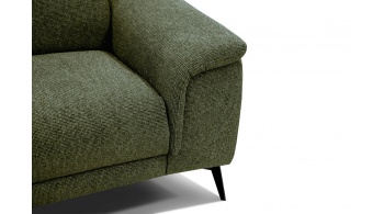 3-Sitzer Relaxsofa mit zwei Relaxfunktionen FIERO FARBE Olivgrün (Arano 24)