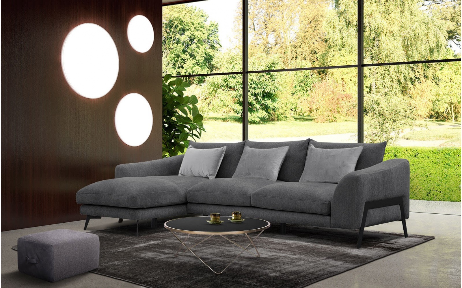 Ecksofa links 4-Sitzer WINTER