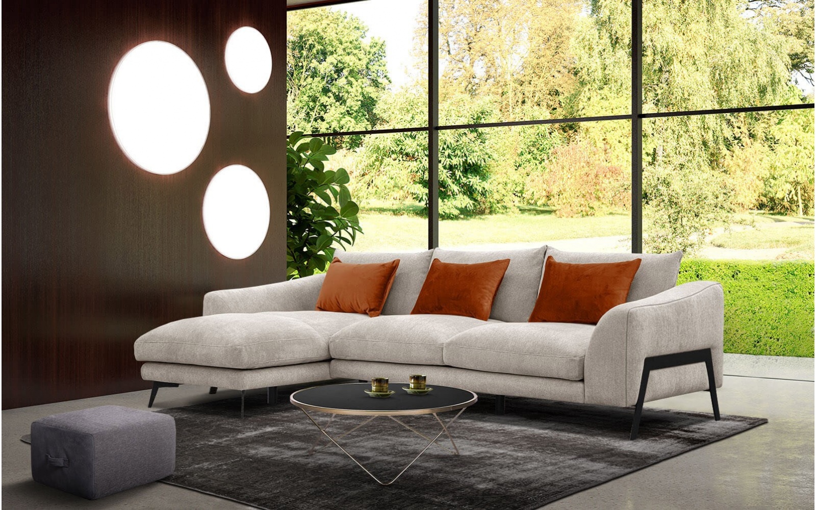 Ecksofa links 4-Sitzer WINTER