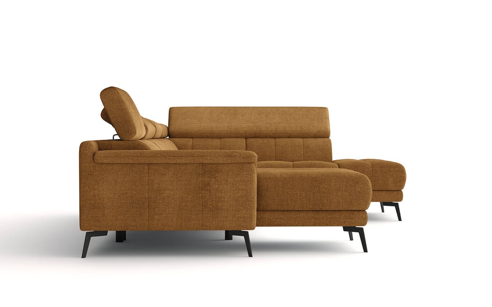 Wohnlandschaft U-Form rechts mit verstellbaren Kopfstützen FIERO