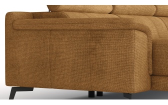 Wohnlandschaft U-Form rechts mit verstellbaren Kopfstützen FIERO