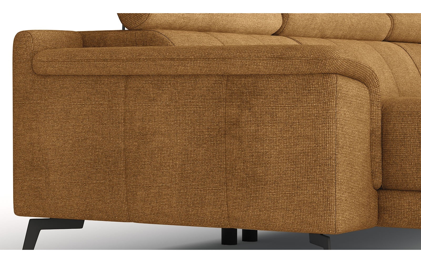 Wohnlandschaft U-Form rechts mit verstellbaren Kopfstützen FIERO