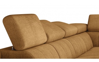 Wohnlandschaft U-Form rechts mit verstellbaren Kopfstützen FIERO