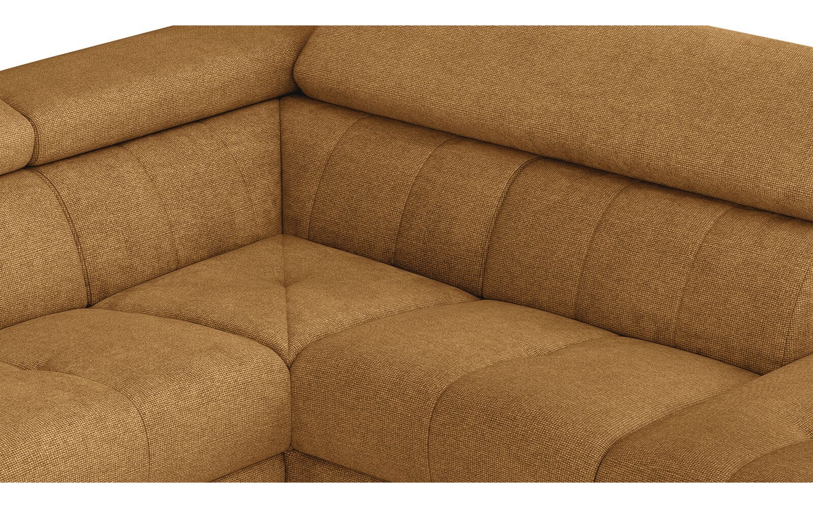 Wohnlandschaft U-Form rechts mit verstellbaren Kopfstützen FIERO