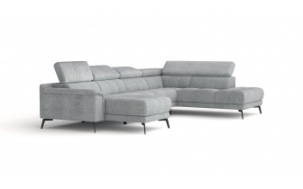 Wohnlandschaft U-Form rechts mit verstellbaren Kopfstützen FIERO