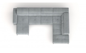 Wohnlandschaft U-Form rechts mit verstellbaren Kopfstützen FIERO