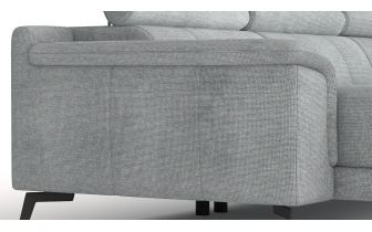 Wohnlandschaft U-Form rechts mit verstellbaren Kopfstützen FIERO