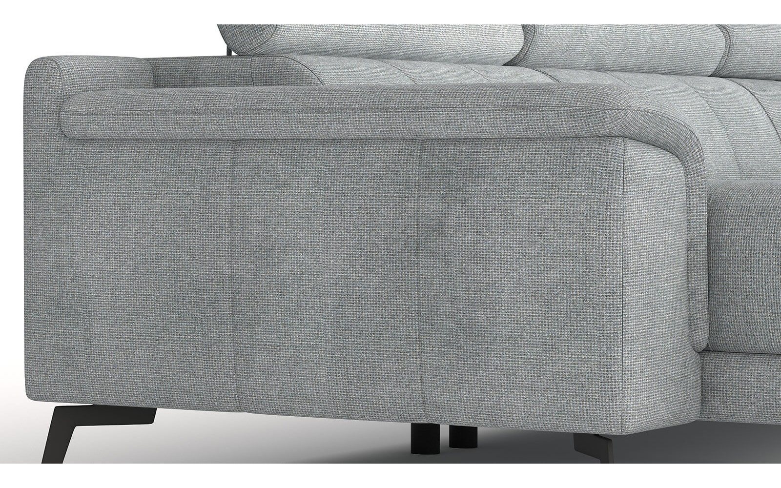 Wohnlandschaft U-Form rechts mit verstellbaren Kopfstützen FIERO