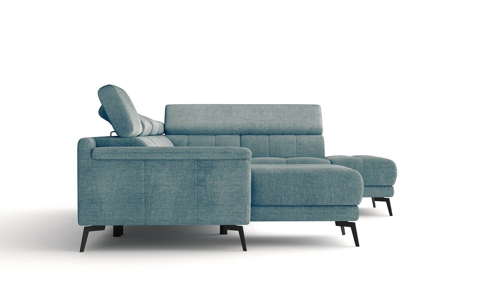 Wohnlandschaft U-Form rechts mit verstellbaren Kopfstützen FIERO