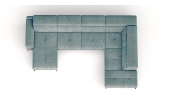 Wohnlandschaft U-Form rechts mit verstellbaren Kopfstützen FIERO