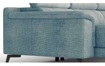 Wohnlandschaft U-Form rechts mit verstellbaren Kopfstützen FIERO