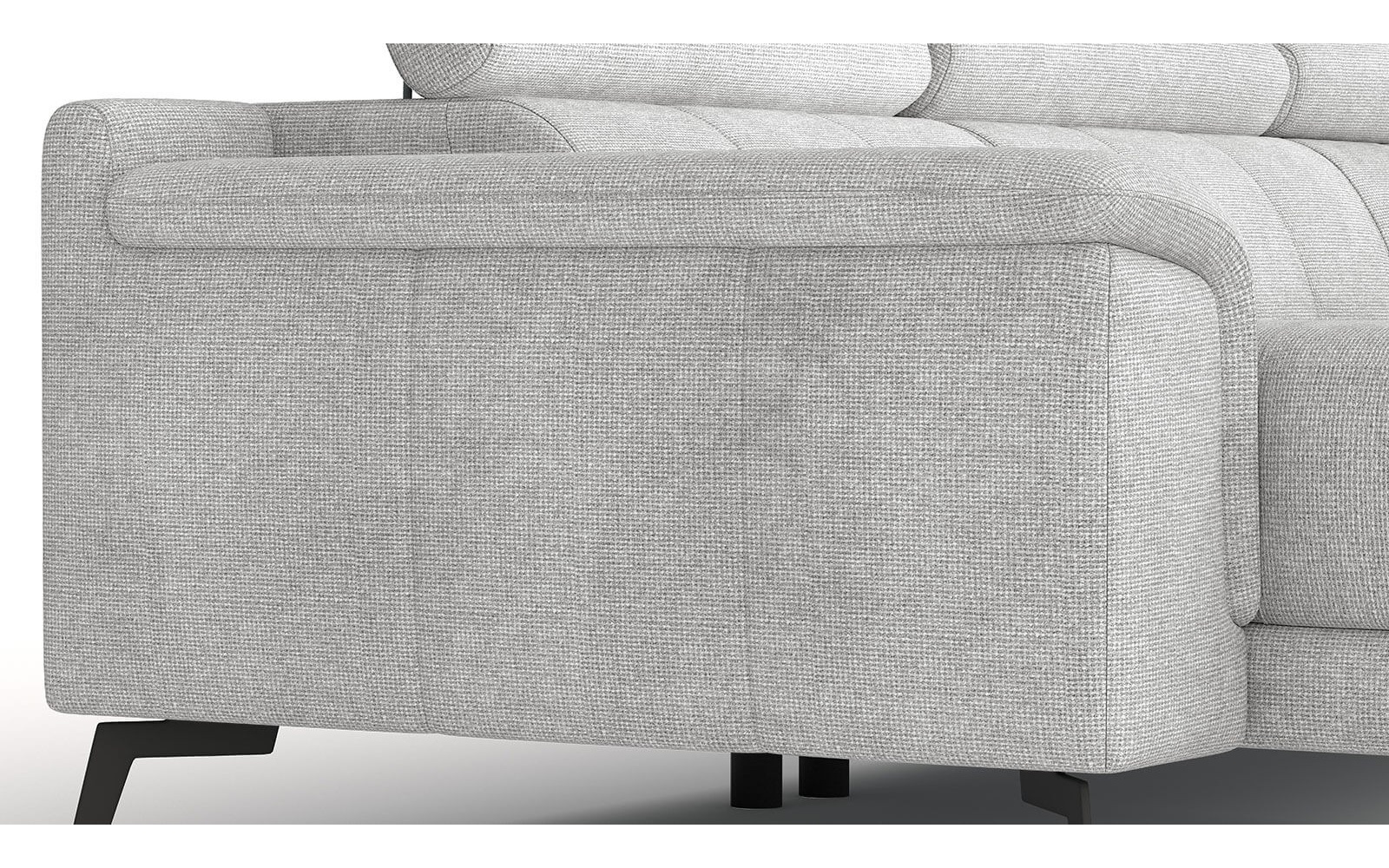 Wohnlandschaft U-Form rechts mit verstellbaren Kopfstützen FIERO