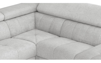 Wohnlandschaft U-Form rechts mit verstellbaren Kopfstützen FIERO