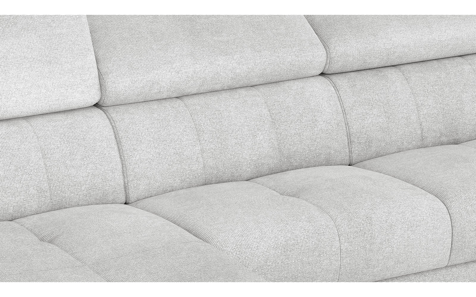 Wohnlandschaft U-Form rechts mit verstellbaren Kopfstützen FIERO