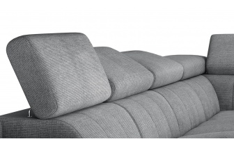 Wohnlandschaft U-Form rechts mit verstellbaren Kopfstützen FIERO