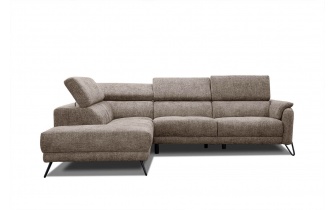 Ecksofa links mit verstellbaren Kopfstützen 5-Sitzer RODEN