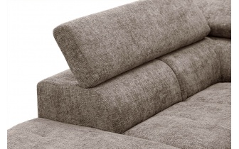 Ecksofa links mit verstellbaren Kopfstützen 5-Sitzer RODEN
