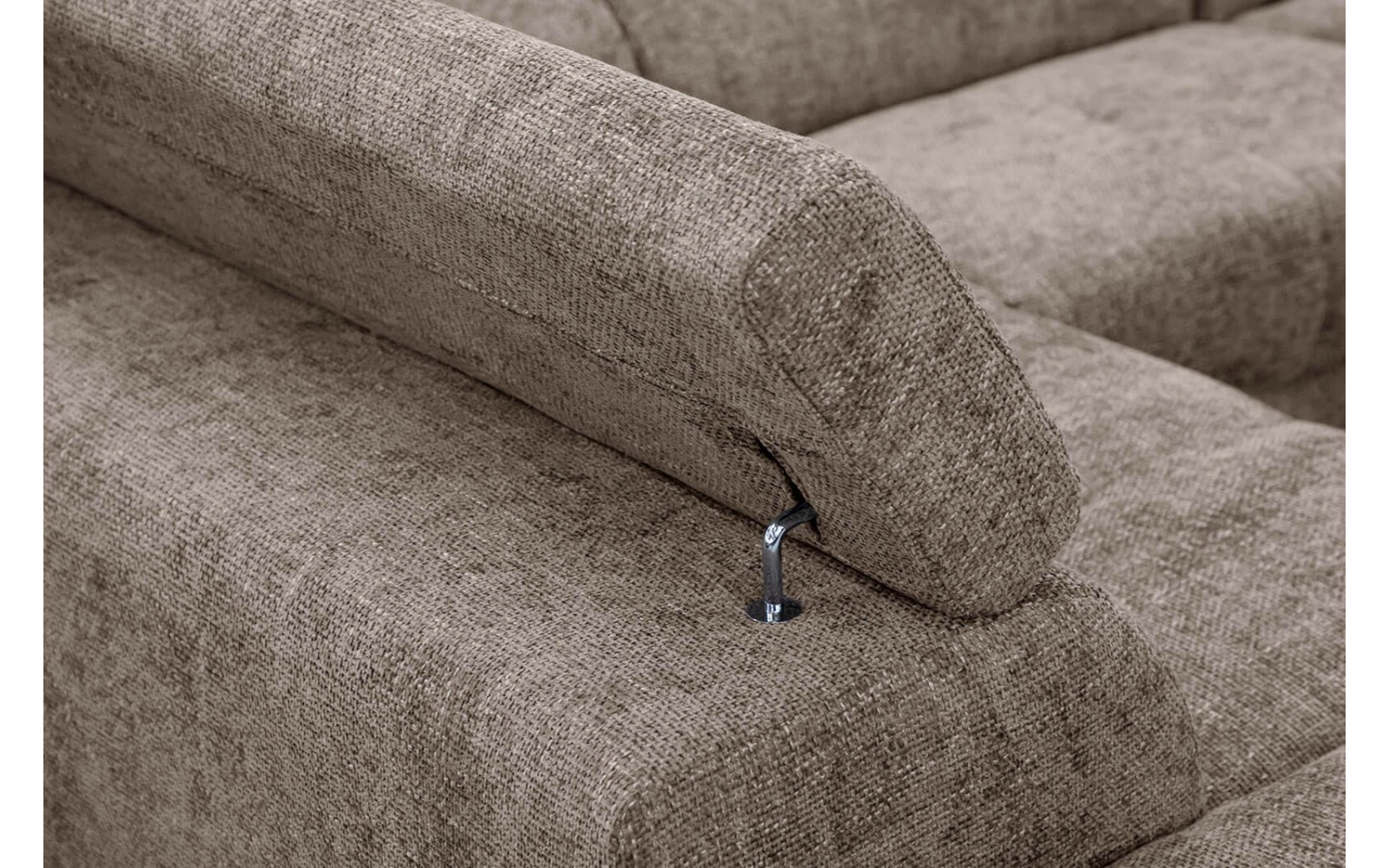 Ecksofa links mit verstellbaren Kopfstützen 5-Sitzer RODEN