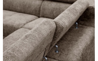 Ecksofa links mit verstellbaren Kopfstützen 5-Sitzer RODEN