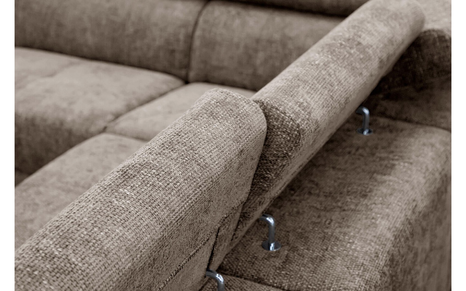 Ecksofa links mit verstellbaren Kopfstützen 5-Sitzer RODEN