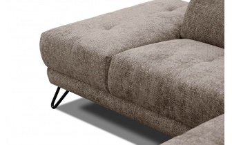 Ecksofa links mit verstellbaren Kopfstützen 5-Sitzer RODEN