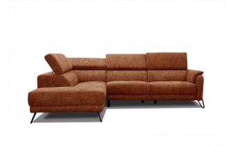 Ecksofa links mit verstellbaren Kopfstützen 5-Sitzer RODEN