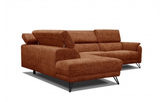 Ecksofa links mit verstellbaren Kopfstützen 5-Sitzer RODEN