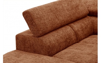 Ecksofa links mit verstellbaren Kopfstützen 5-Sitzer RODEN
