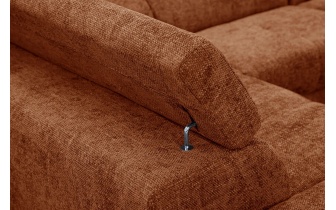 Ecksofa links mit verstellbaren Kopfstützen 5-Sitzer RODEN