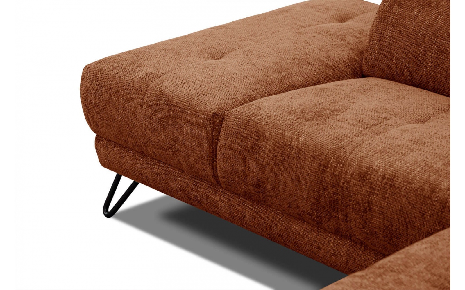 Ecksofa links mit verstellbaren Kopfstützen 5-Sitzer RODEN