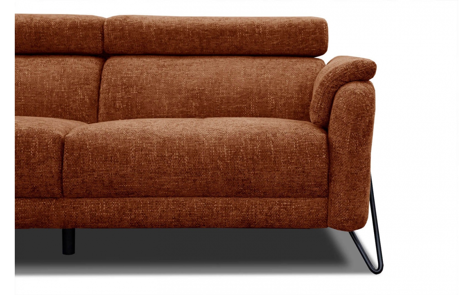 Ecksofa links mit verstellbaren Kopfstützen 5-Sitzer RODEN