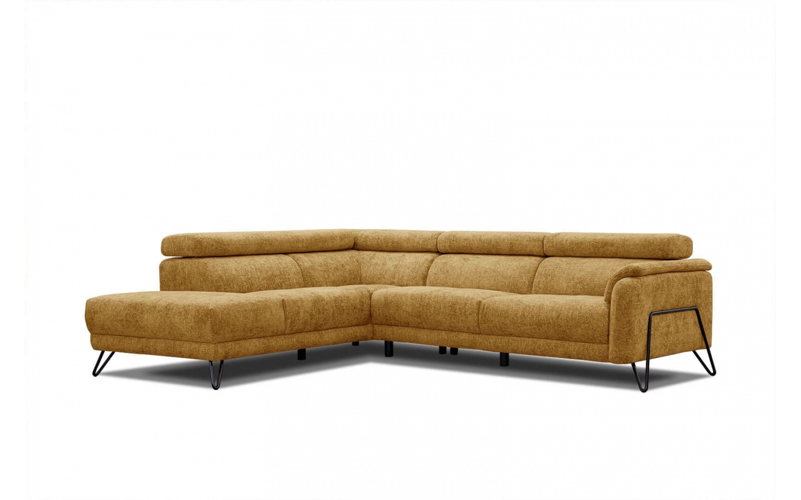 Ecksofa links mit verstellbaren Kopfstützen 5-Sitzer RODEN